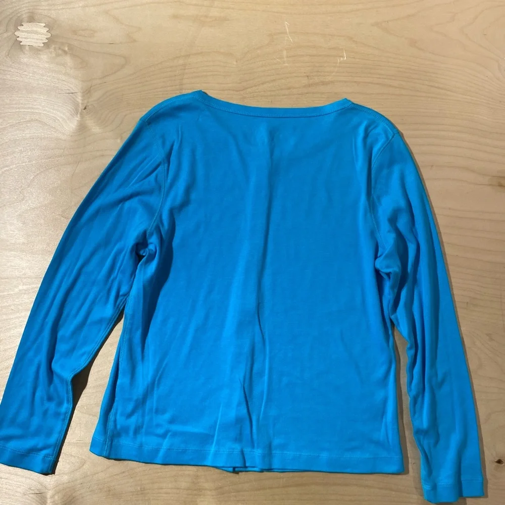 2 A Tee Blue Button-Up Cardigan PL (QK) - Picture 6 of 6